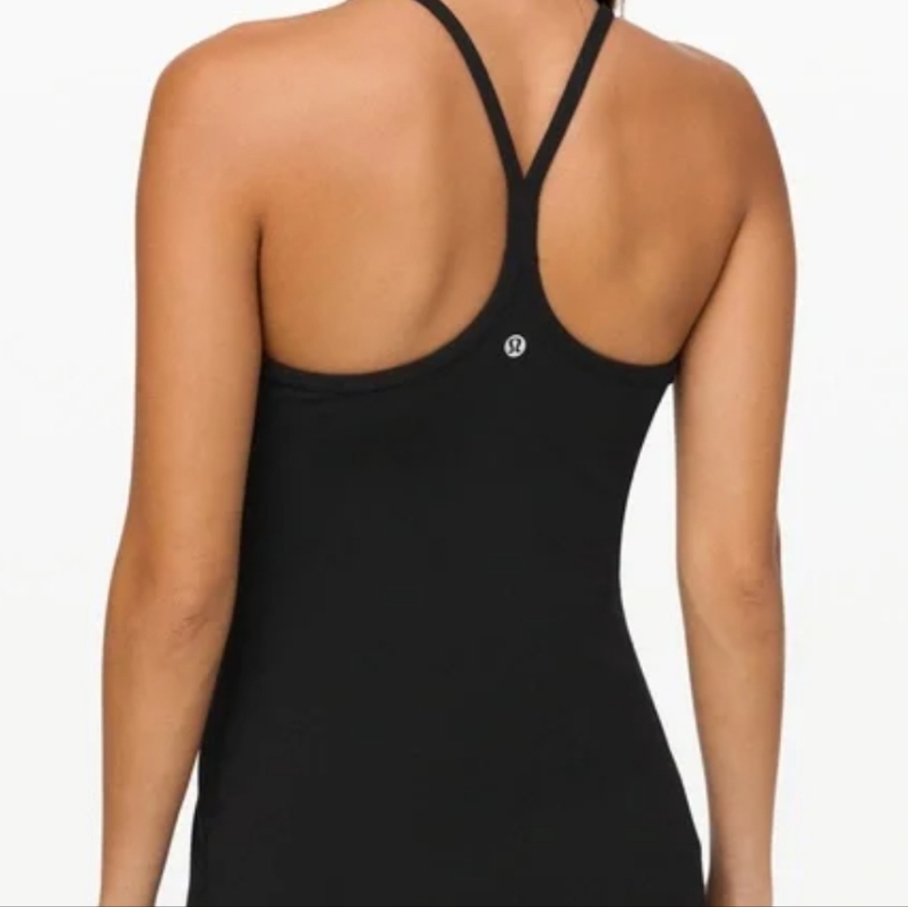 Lululemon Charcoal Grey Sport Bra Tank Top Size 8